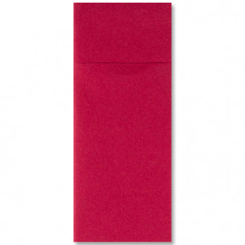 Serviette en soft aspect tissu bordeaux pliage kangourou 40 x 40