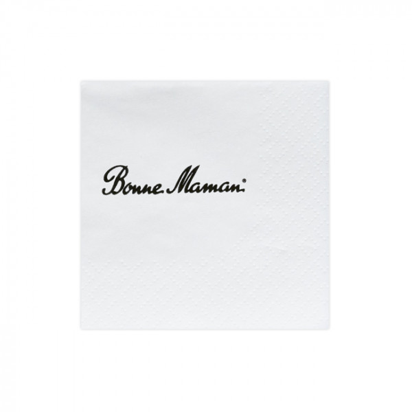 Serviette en papier molletonné personnalisée 20x20 - 1-2 couleurs.