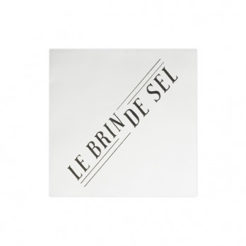 Serviette personnalisée en soft aspect tissu blanc 20 x 20 - Impression 1 à 2 couleurs