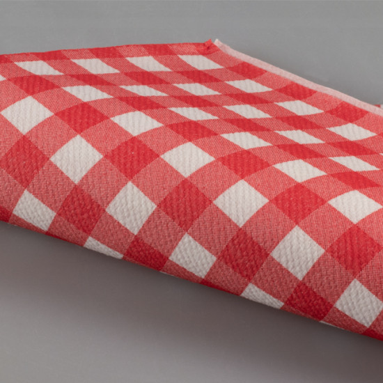 40 Serviettes En Papier Vichy à Carreaux Rouges Et Blancs - 25x25 Cm - Jetables Pour Barbecue, Pique-nique, Fêtes - 3