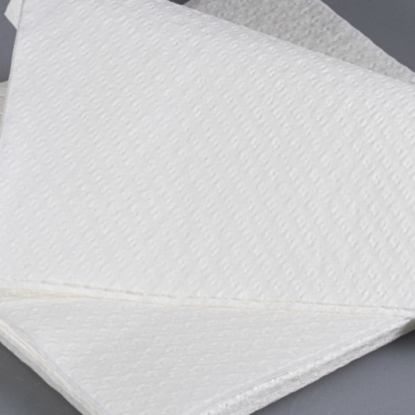 serviette papier ouate blanche 1 pli 30x30 cm
