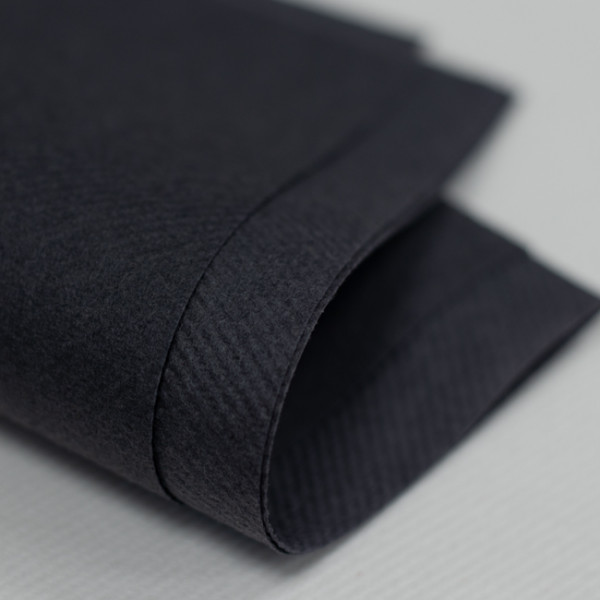 
Serviette soft anthracite aspect tissu 40x40 cm