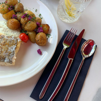 Serviette en soft aspect tissu noir 40 x 40