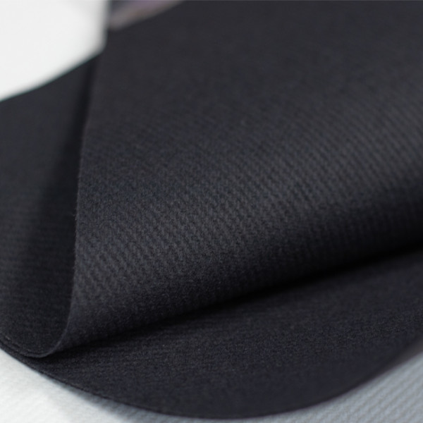 Serviette Soft aspect tissu noir 40x40 cm - Tissu kraft