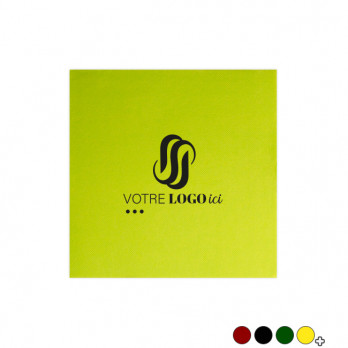 Serviette personnalisée en papier molletonné 12 couleurs au choix  20 x 20 cm - Impression 1 à 2 couleurs