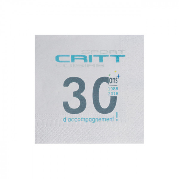 Serviette en papier personnalisée pour anniversaire