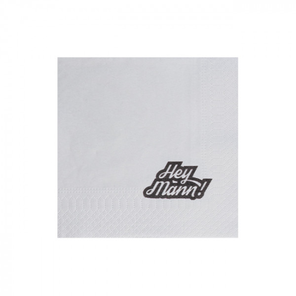 Personnalisation de serviette en papier blanches avec logo