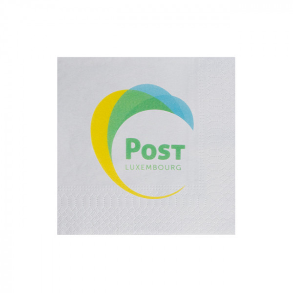 Serviette en papier personnalisée en 10 jours pour logo de marque