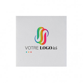 Serviette personnalisée en soft aspect tissu blanc 20 x 20 - Impression digitale