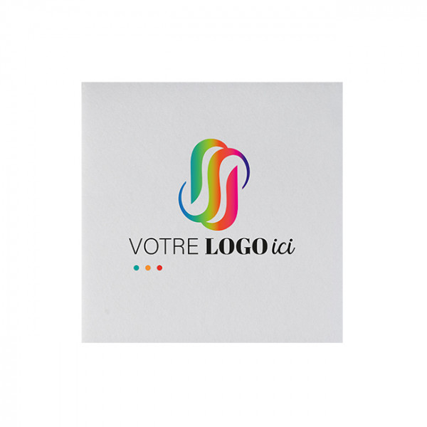 Serviette personnalisée en soft aspect tissu blanc 20 x 20 - Impression numérique