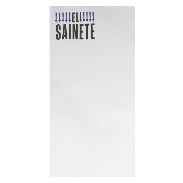 Impression serviettes en papier blanc ouate