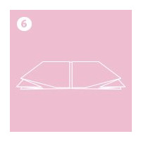 pliage poinsettia étapes 6